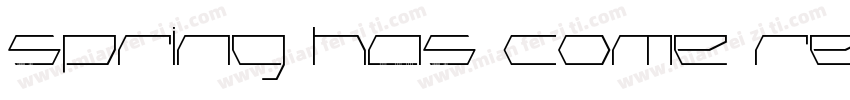 Spring Has Come Regu字体转换